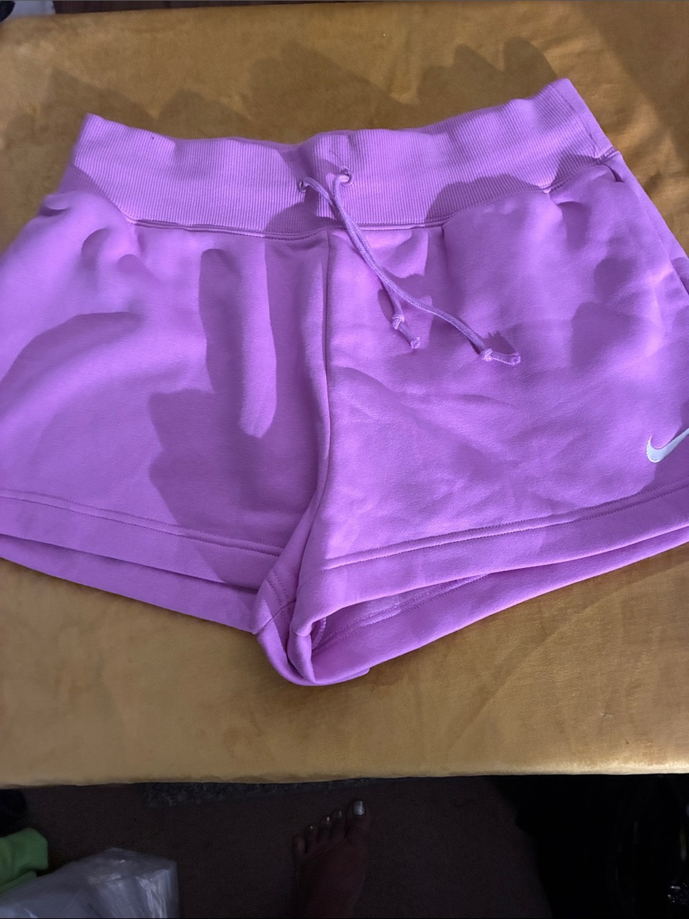Nike Women's Pink Drawstring Athletic Shorts